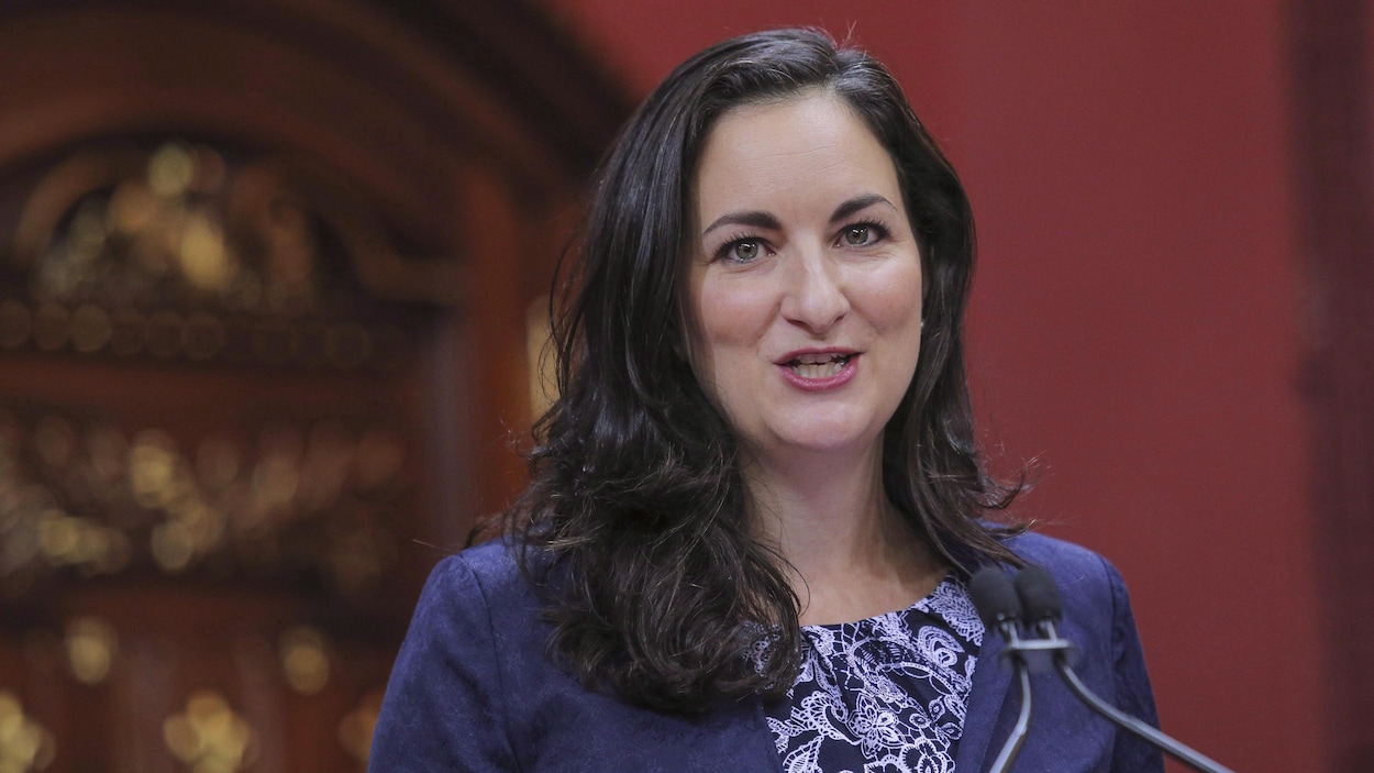 Marie Montpetit à l'Assemblée nationale.
