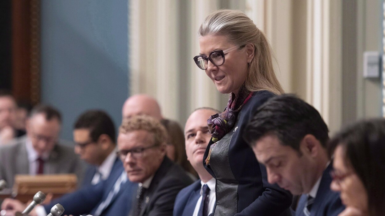 MarieChantal Chassé à l'Assemblée nationale.
