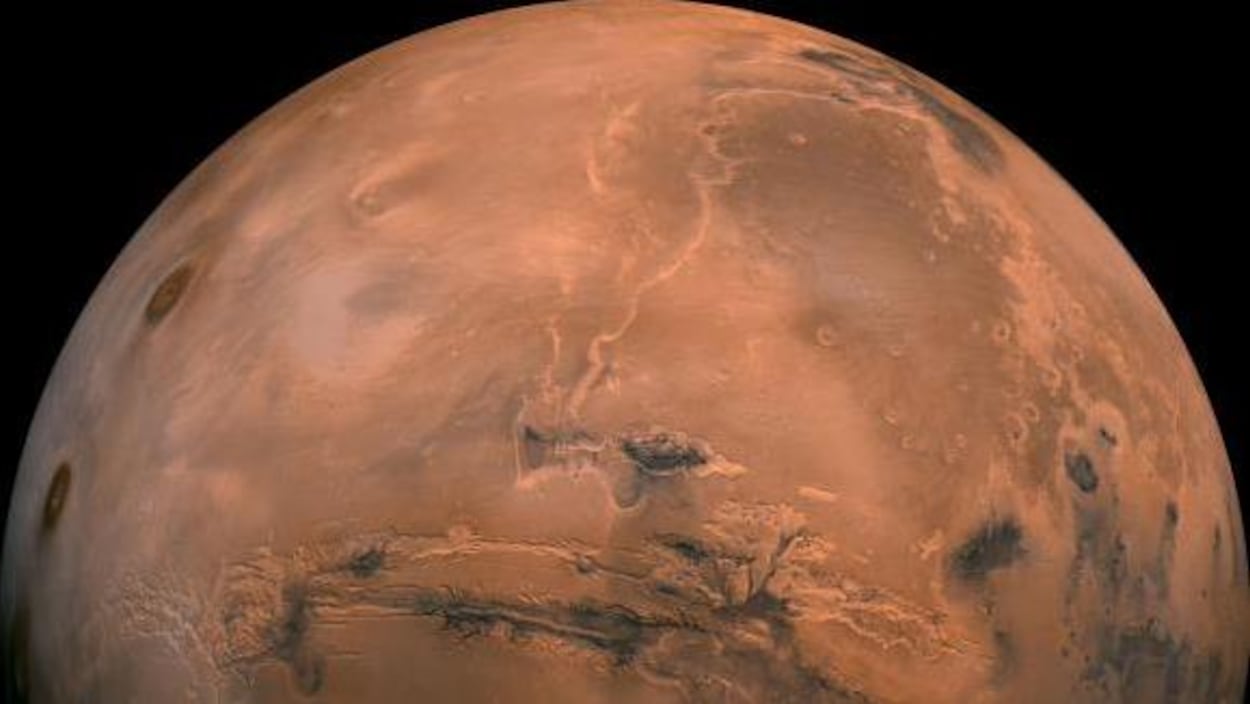 La planète Mars.