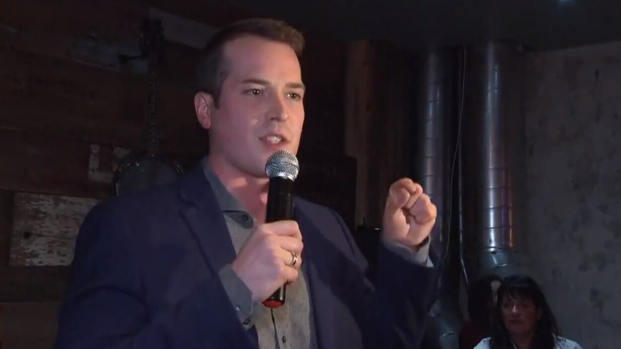 Mathieu Fleury quelques minutes après son élection.