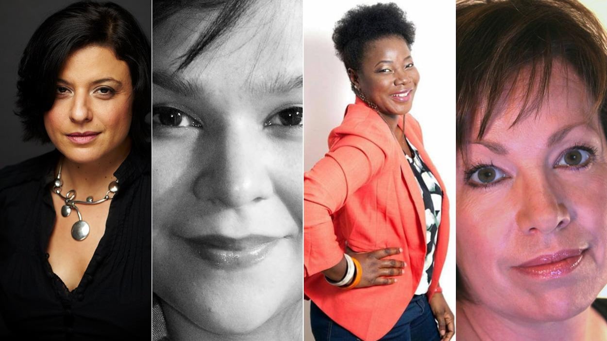 Les auteures Mélikah Abdelmoumen, Naomi Fontaine, Bibish Mumbu et Martine Noël-Maw Les auteures Mélikah Abdelmoumen, Naomi Fontaine, Bibish Mumbu et Martine Noël-Maw