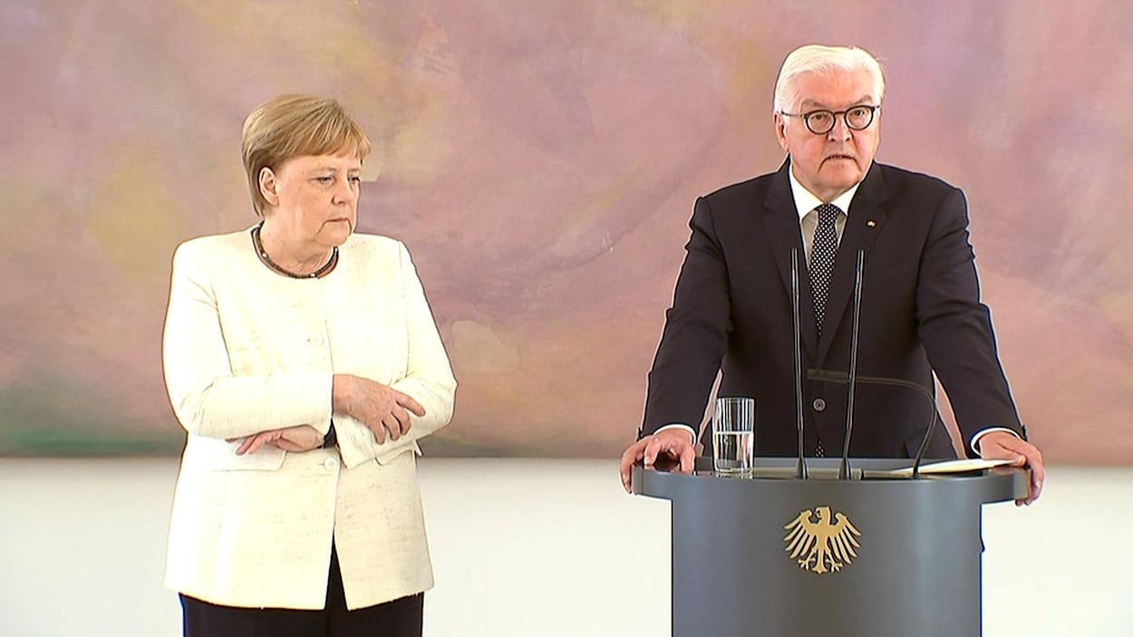 La chancelière allemande Angela Merkel a été prise de tremblements lors de sa rencontre avec le président Frank-Walter Steinmeier à Berlin.