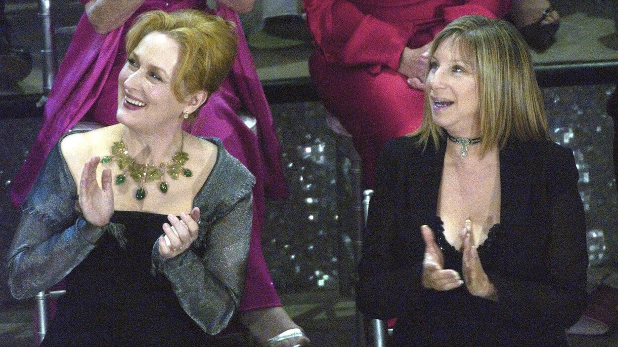 Meryl Streep et Barbra Streisand lors de la cérémonie des Oscars en 2003 Meryl Streep et Barbra Streisand lors de la cérémonie des Oscars en 2003