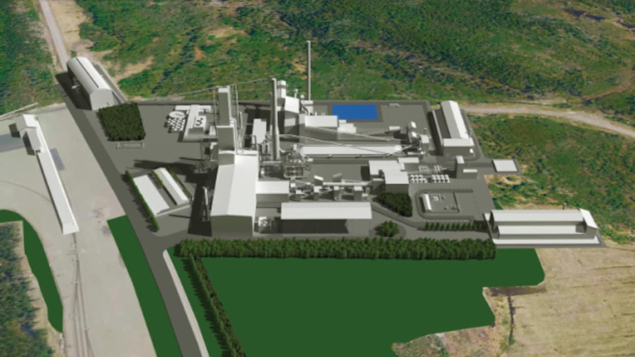 Un plan 3D de l'usine de Métaux BlackRock