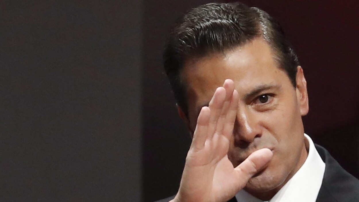 Le président du Mexique Enrique Pena Nieto au palais national à Mexico en septembre dernier.