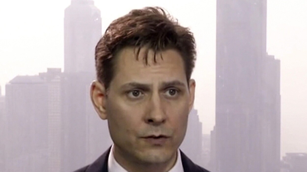 Michael Kovrig, sur une image prise à partir d'une vidéo en mars 2018. Il est conseiller pour l'organisme International Crisis Group.