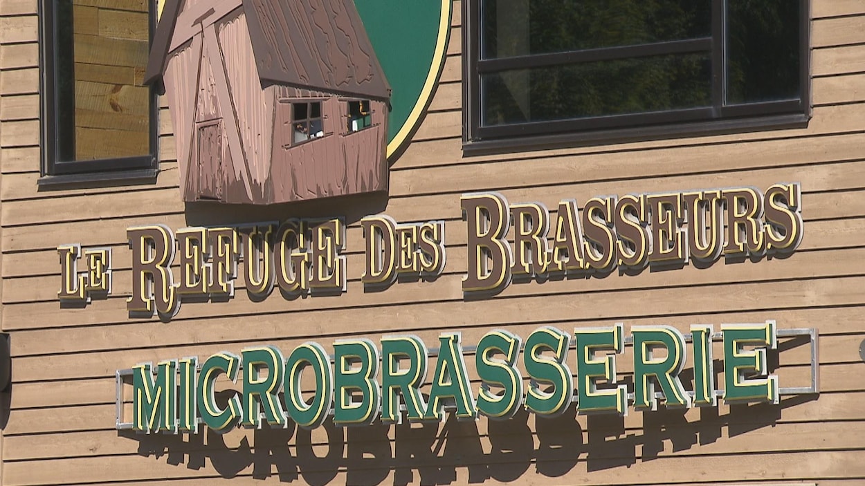 L'enseigne de la microbrasserie.