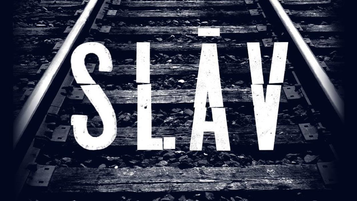 Une affiche du spectacle « SLĀV »