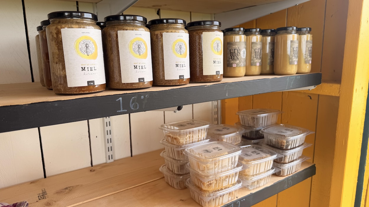 Du miel brut qui passe directement du rayon au pot