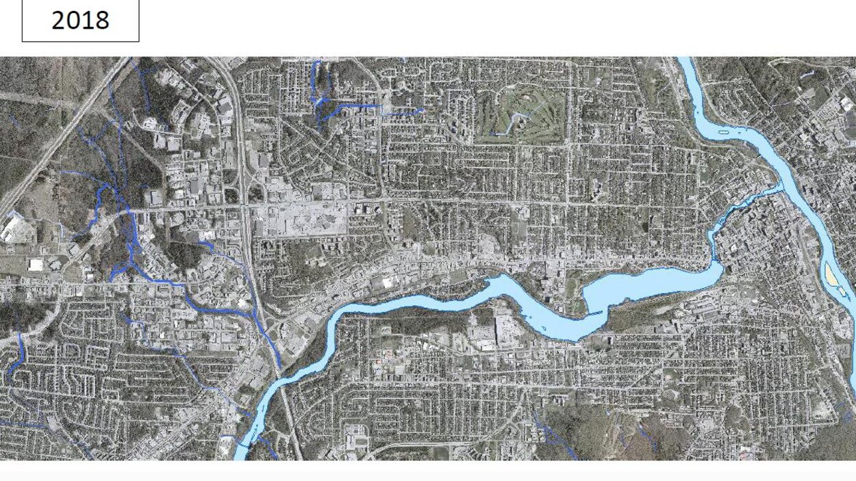 Plan des milieux humides et hybrides de Sherbrooke.