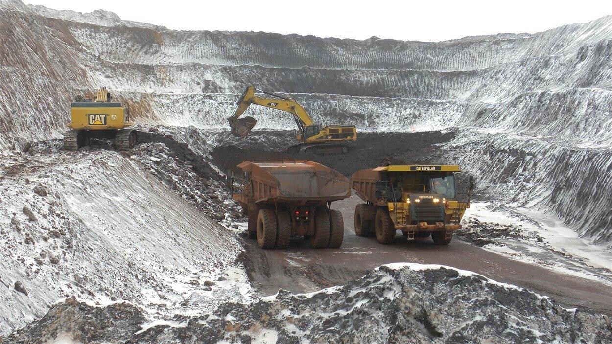 Une mine de fer à Schefferville.
