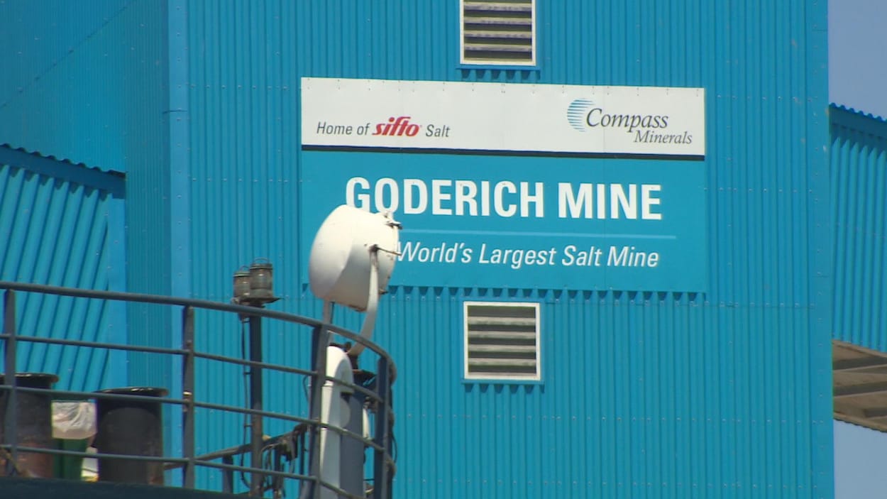 La mine de sel située à Goderich, dans le sud de l'Ontario. La mine de sel située à Goderich, dans le sud de l'Ontario.