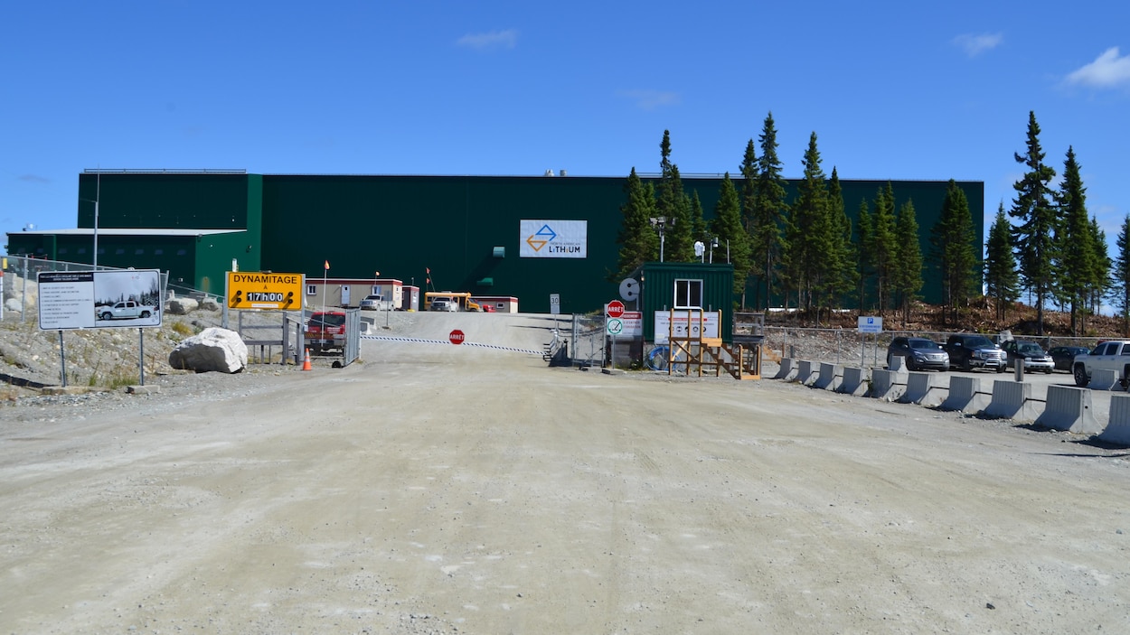 L'usine de la mine North American Lithium.