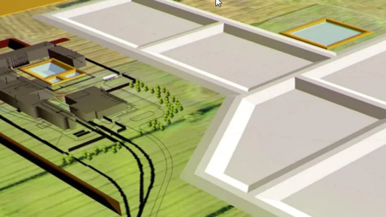 Une esquisse du projet de l'usine de Fortune Minerals