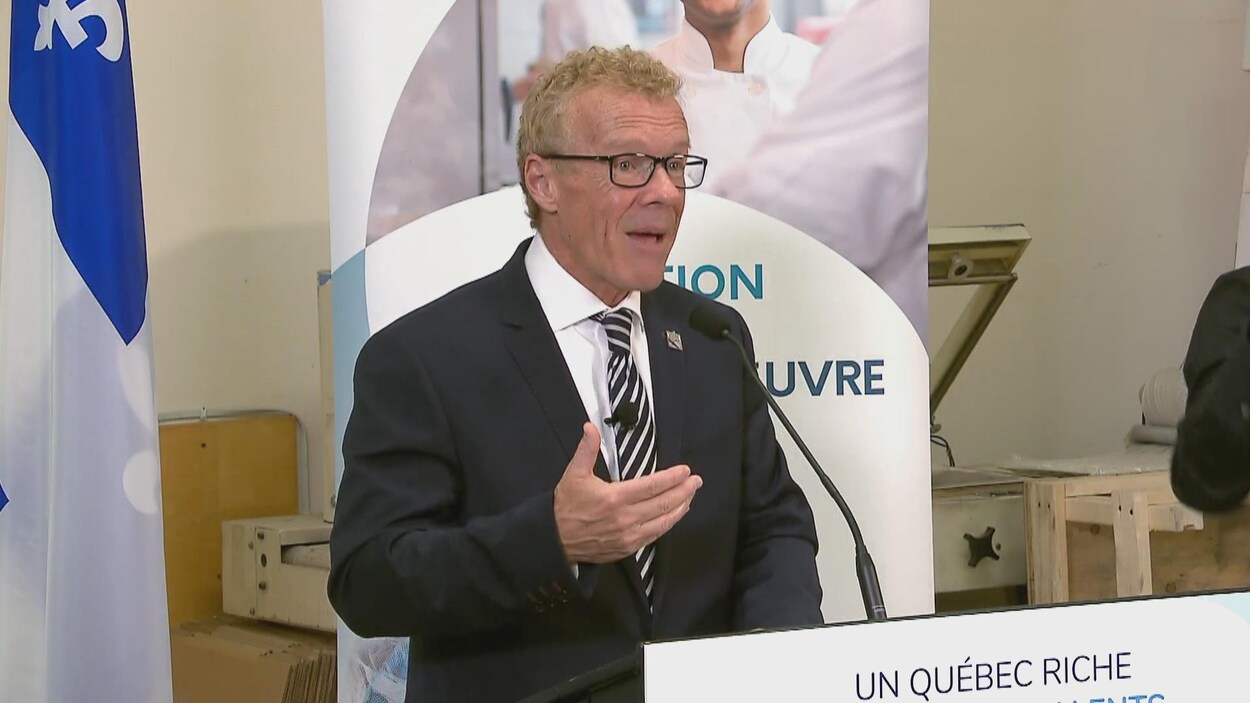 Le ministre du Travail, Jean Boulet