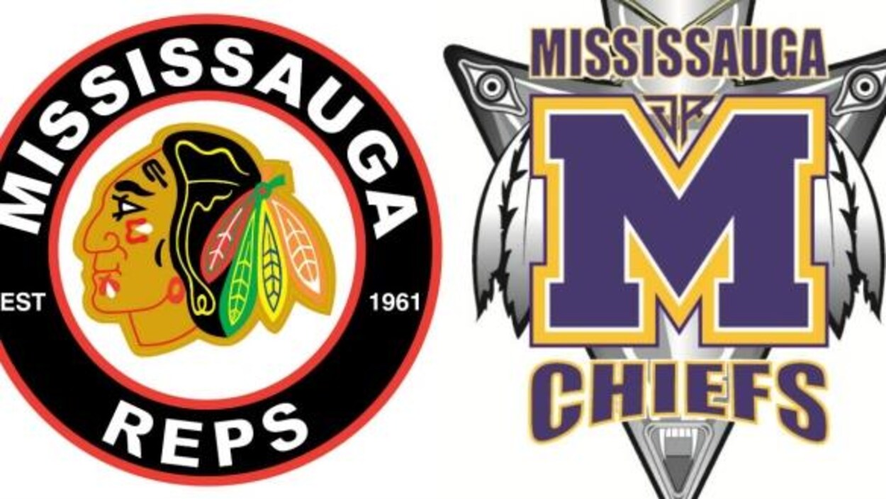 Photo des logos des équipes sportives Reps et Chiefs de Mississauga