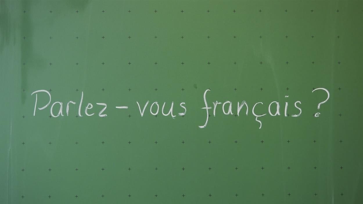 Tableau dans une classe de français Tableau dans une classe de français