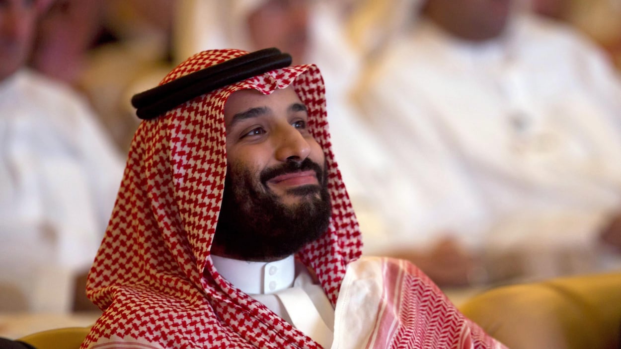 Plan rapproché de Mohammed ben Salmane.