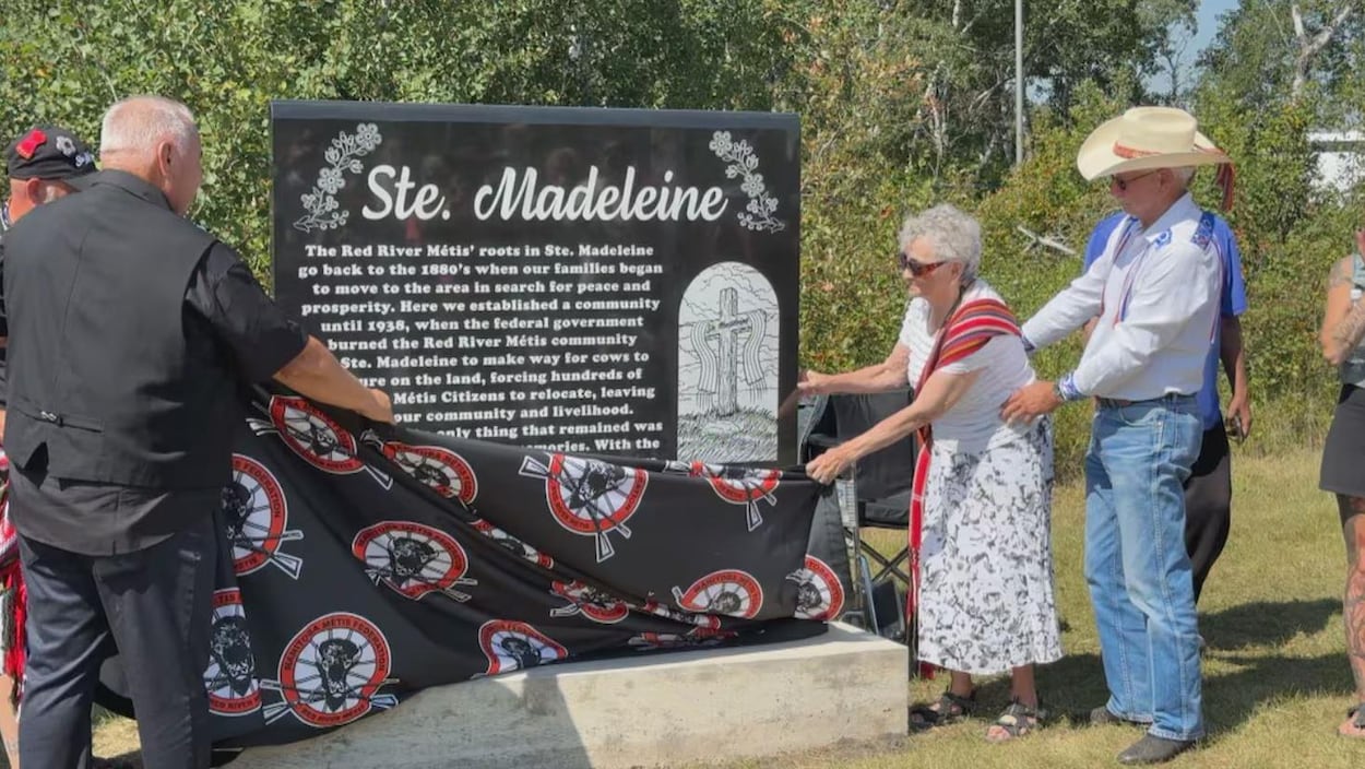 Un monument commémore les Métis chassés de Sainte-Madeleine