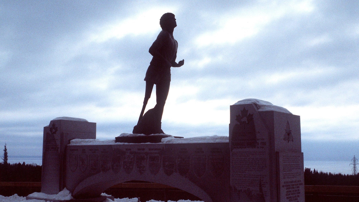 Une statue de Terry Fox