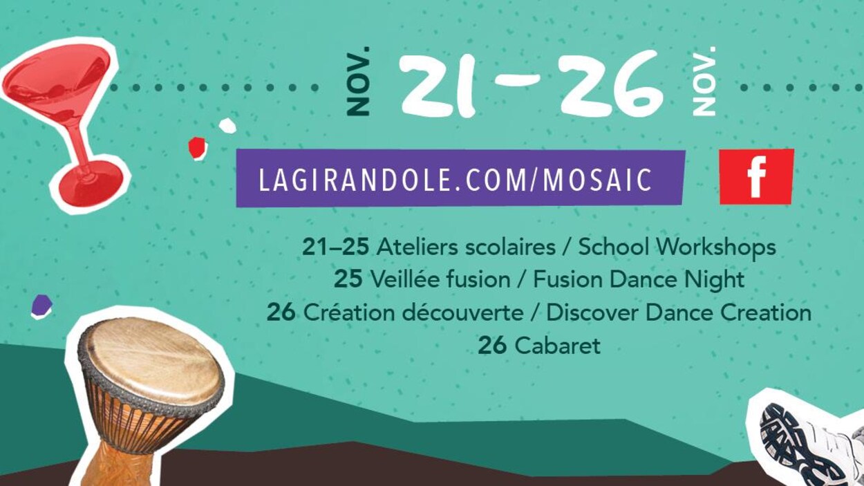 Affiche du festival Mosaïc organisé par La Girandole