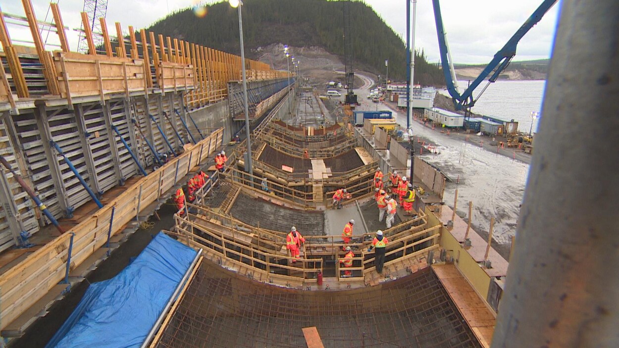 Travailleurs au chantier de Muskrat Falls, au Labrador.