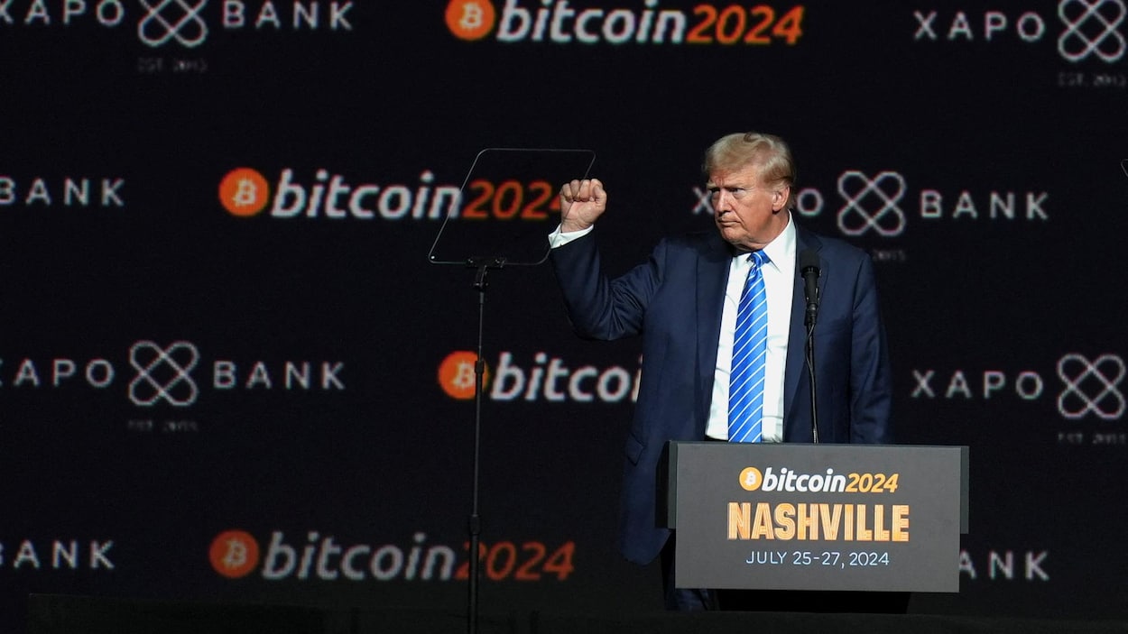 Trump a empoché plus de 57 millions de dollars grâce aux cryptomonnaies |  Radio-Canada
