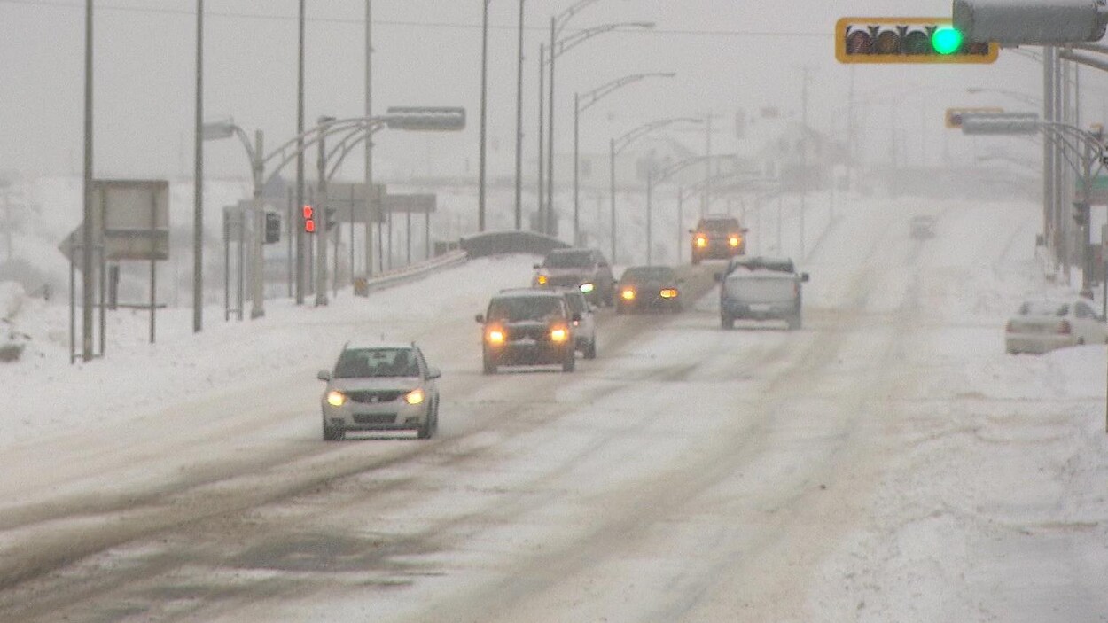 Des routes enneigées dans l'Est-du-Québec