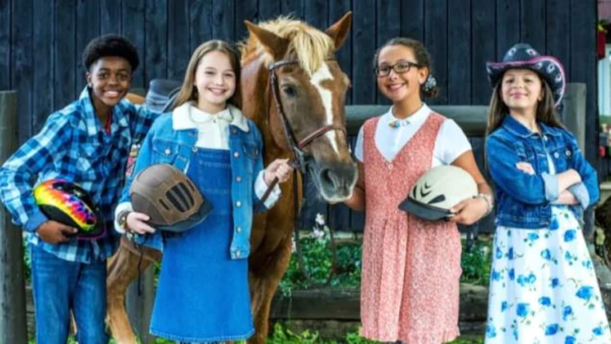 Une image promotionnelle pour Ponysitters Club, une série Netflix tournée en Ontario. Une image promotionnelle pour Ponysitters Club, une série Netflix tournée en Ontario.