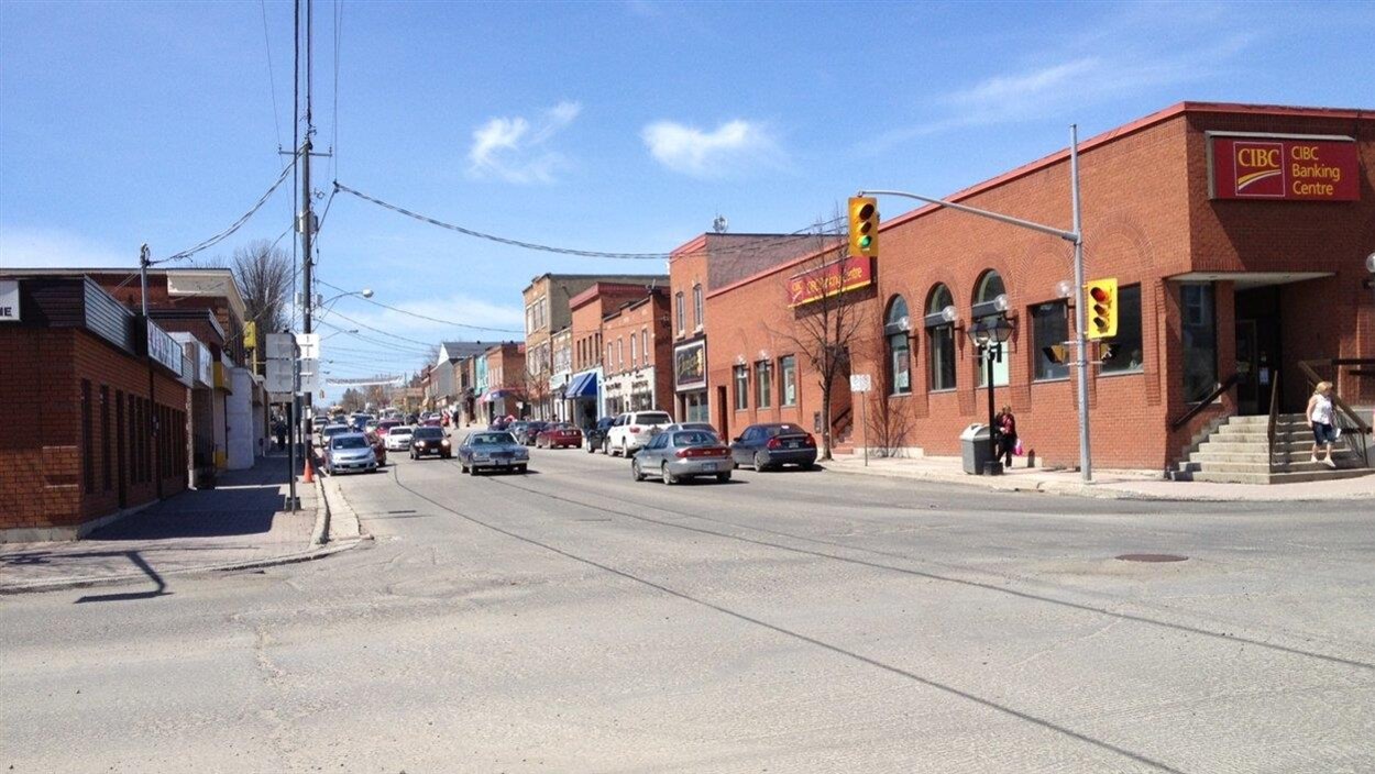 Le centre-ville de New Liskeard.
