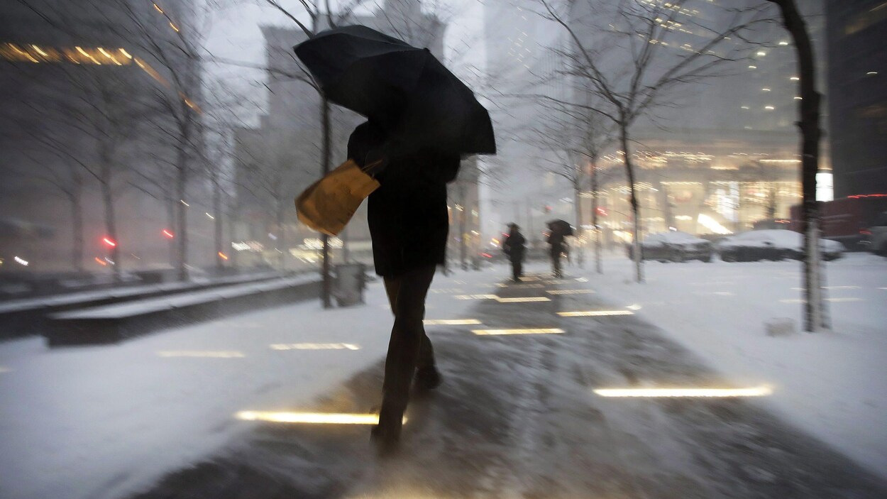 Neige, vent et pluie à New York Neige, vent et pluie à New York