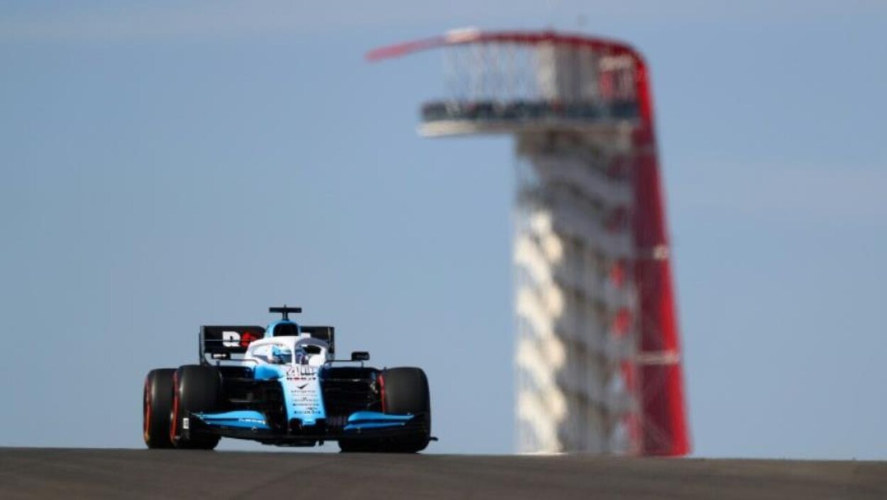 Nicholas Latifi lors d'essais pour l'écurie Williams