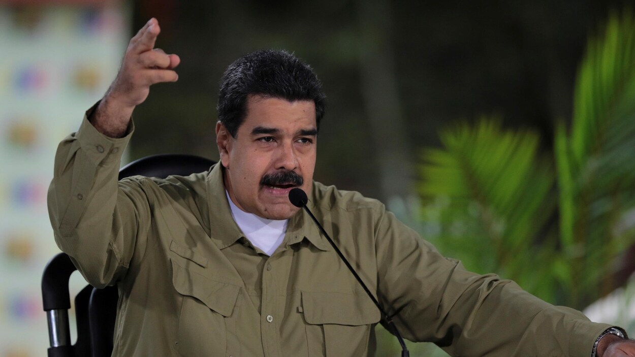 Le président socialiste lors de son allocution hebdomadaire « Les dimanches avec Maduro » à la télévision d’État.