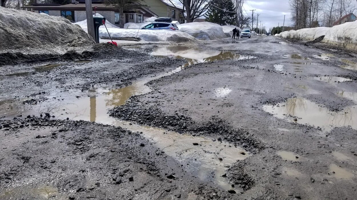 Plusieurs rues du secteur Lac-à-la-Tortue à Shawinigan sont minées de crevasses.