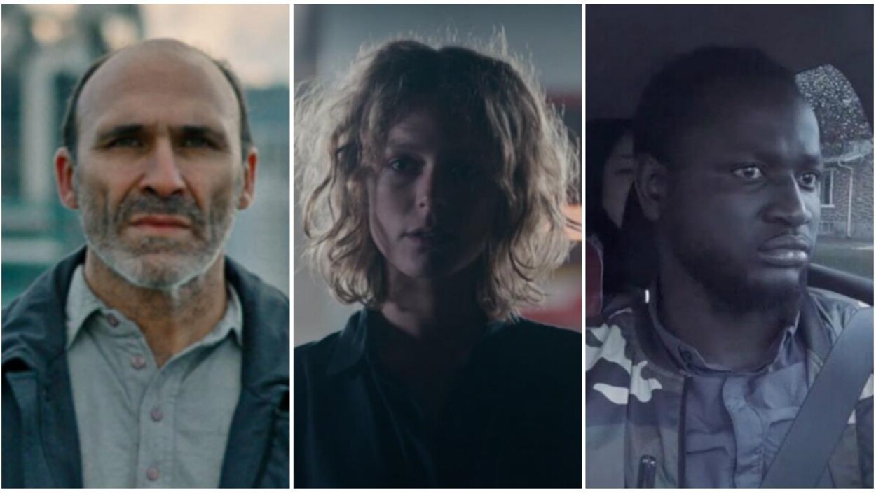 Portraits de trois personnages tirés des films