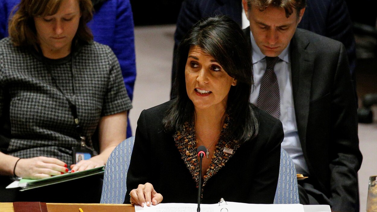 L'ambassadrice des États-Unis à l'ONU, Nikki Haley