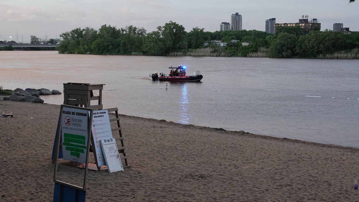 Recherches pour trouver un homme qui se serait noyé à la plage de Verdun