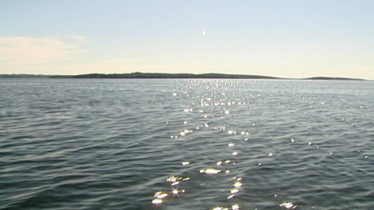 La mer à proximité de la côte de la Nouvelle-Écosse