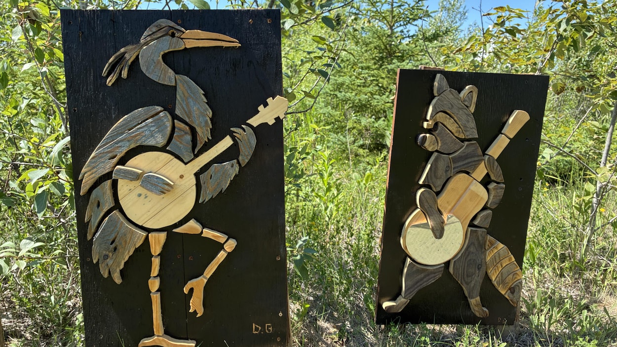 Les oeuvres d'art en exposition au Festival folk de Winnipeg