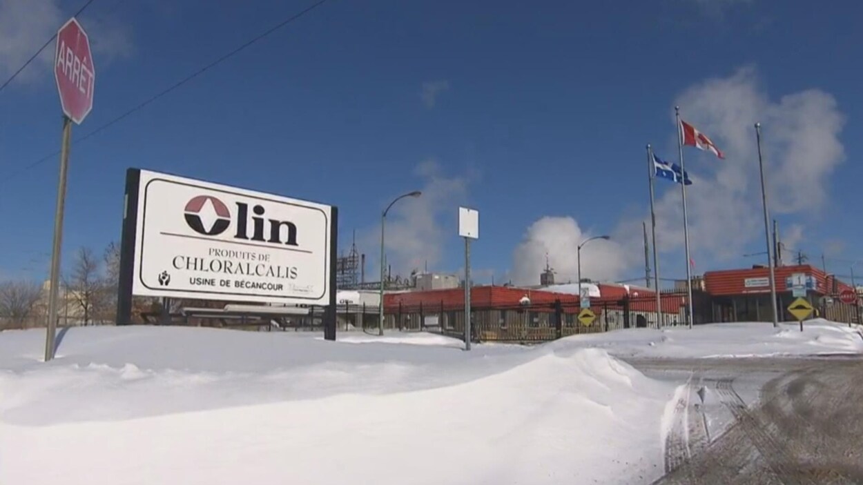 L'usine de l'entreprise Olin à Bécancour