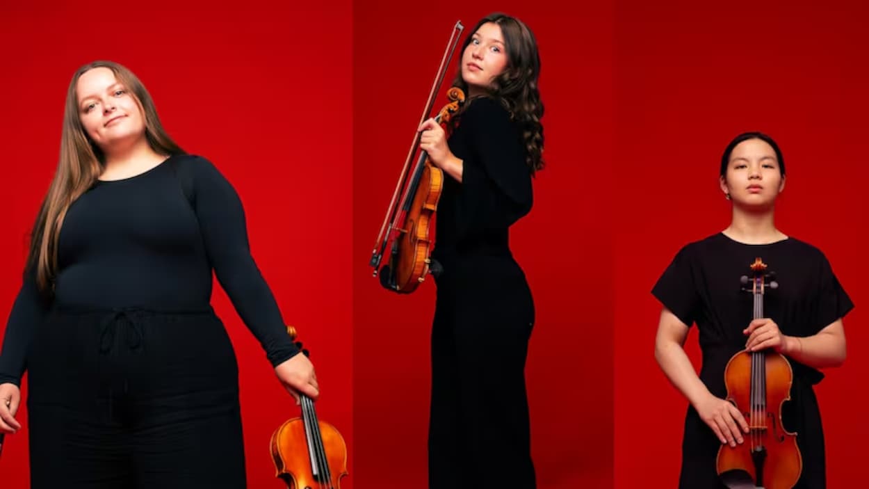 De Regina à l’Orchestre national des jeunes du Canada : le succès de trois violonistes
