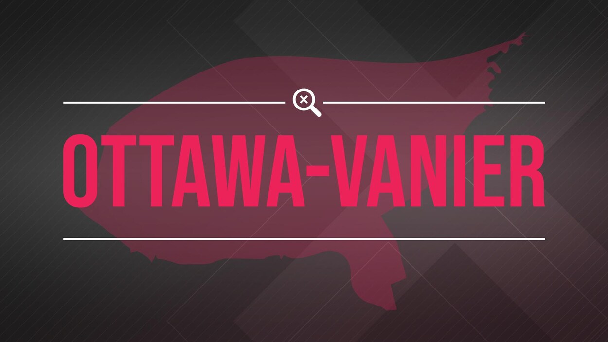 Une carte de la circonscription avec l'inscription Ottawa-Vanier.
