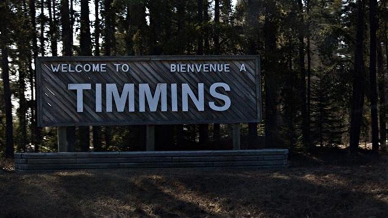 Pancarte Bienvenue à Timmins