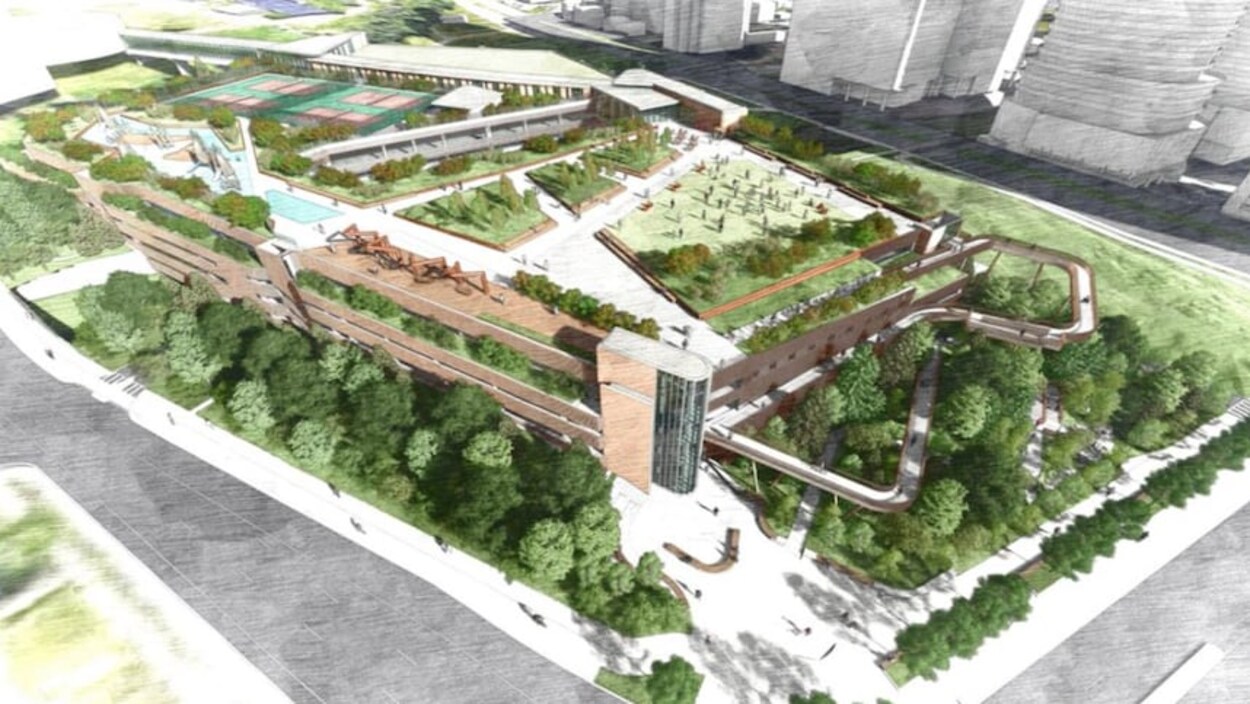 Voici à quoi pourrait ressembler le parc sur le toit du nouvel Hôpital d’Ottawa