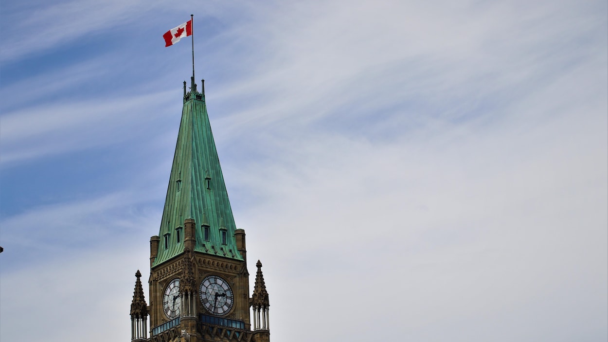 La tour de la Paix, du Parlement canadien à Ottawa.