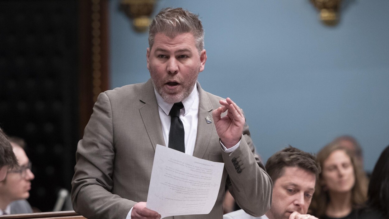 Le chef par intérim du Parti québécois, Pascal Bérubé.