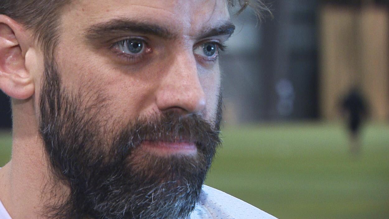 Patrick Lavoie lors d'une entrevue pendant la saison 2019.