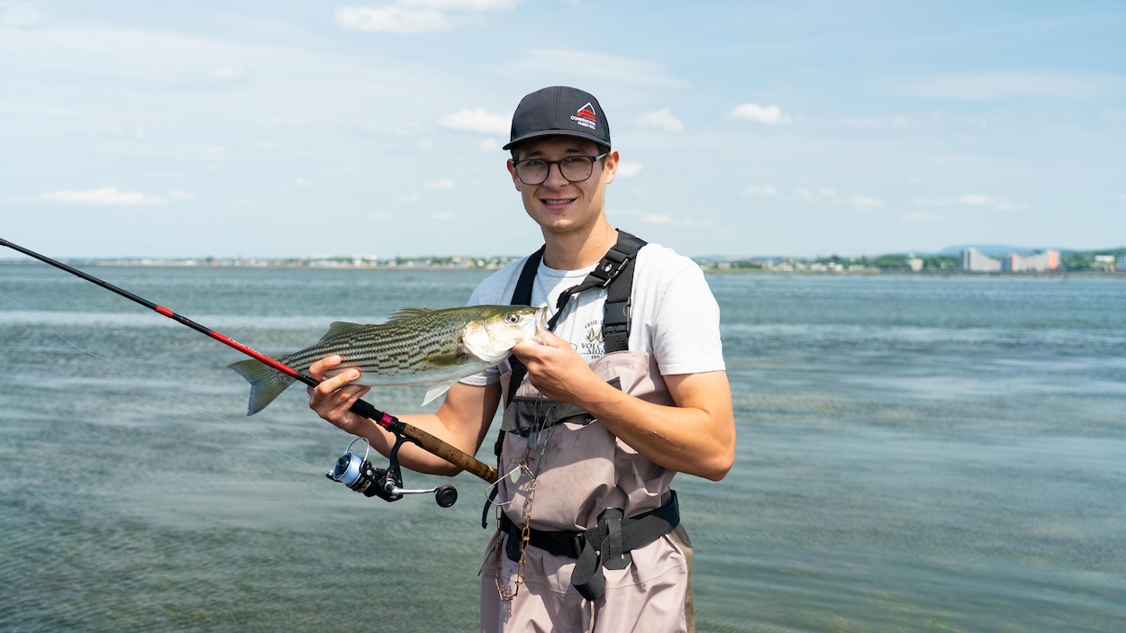 Pêcher au large du centre-ville de Rimouski