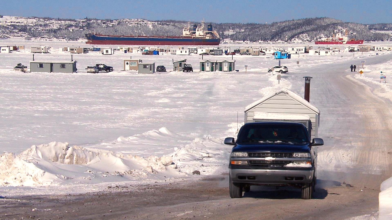 Un village de pêche blanche Un village de pêche blanche