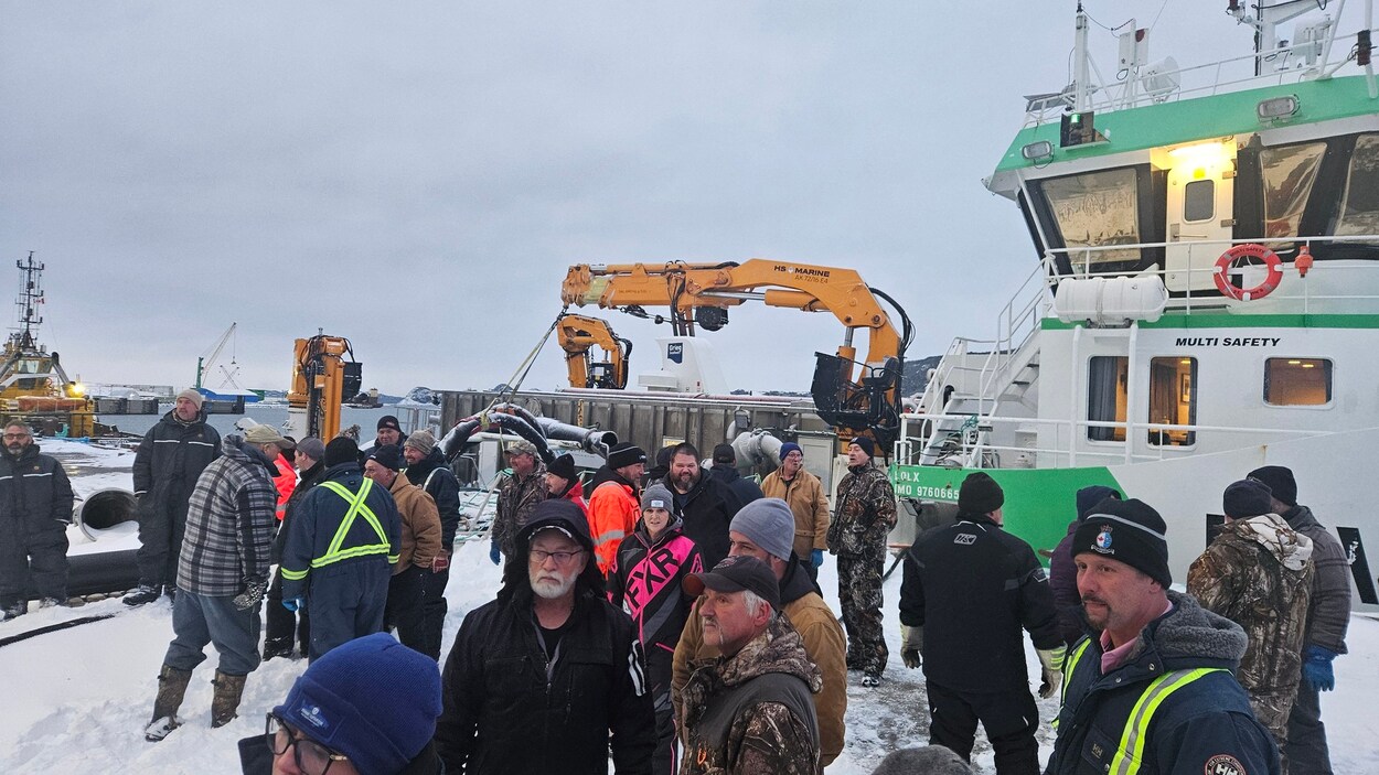Insatisfaits du prix du crabe, des pêcheurs manifestent à Argentia